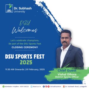 Dr. Subhash University - best private university in Gujarat - sports fest