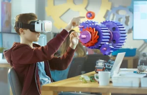 AR in education, VR in education, augmented reality learning, virtual reality learning, immersive learning, interactive education, future of education, best private university in Gujarat, digital classrooms, AR/VR simulations, personalized learning, remote learning, virtual classrooms, AI in education, VR field trips, hands-on training, education technology, higher education innovation, AR/VR labs, student engagement