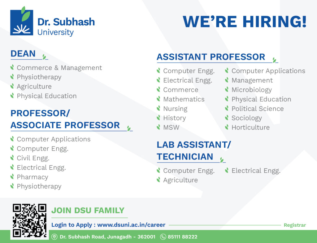Dr subhash university job