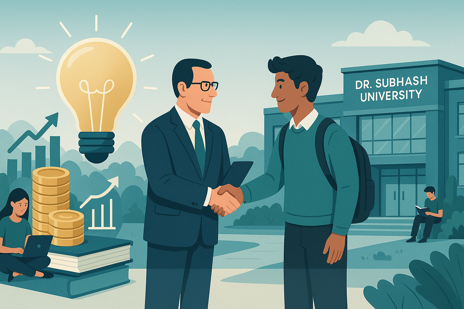 venture capital in academia, campus innovation, student entrepreneurship, Dr. Subhash University, best private university in Gujarat, university startup ecosystem, innovation in education, academic research funding, university venture capital, startup incubation centers, entrepreneurship development programs, university-industry collaboration, VC funding for students, academic innovation hubs, research and development universities, higher education innovation, private university in Gujarat, tech startups in academia, student startup support, campus venture capital growth