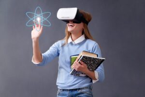 AR in education, VR in education, immersive learning, augmented reality, virtual reality, Dr. Subhash University, best private university in Gujarat, future of education, interactive learning, tech-enabled classrooms, AR VR labs, experiential learning, virtual simulations, educational innovation, immersive technology, 3D learning, VR training, AR-based learning tools, education technology, digital learning environment, gamified assessments, virtual collaboration, skill development through VR, AR VR in higher education