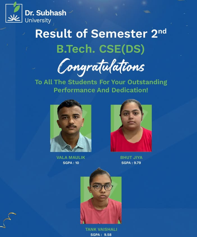 Celebrating B.Tech CSE (Data Science) Semester 2 Excellence 1 dsu btech cse