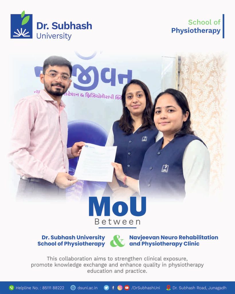 A Step Forward in Physiotherapy Education 1 Partnering for better physiotherapy 🤝🩺DSU × Naujivan Neurorehabilitation Physiotherapy Clin