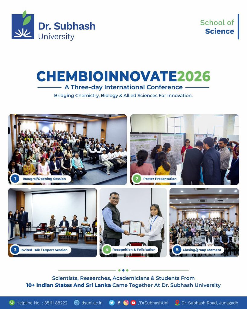 🧪 Where Science Meets Innovation 🔬✨CHEMBIOINNOVATE 2026 brought together scientists research