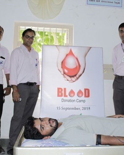 Blood Donation Movement at Clean Junagadh Movement at Dr. Subhash University