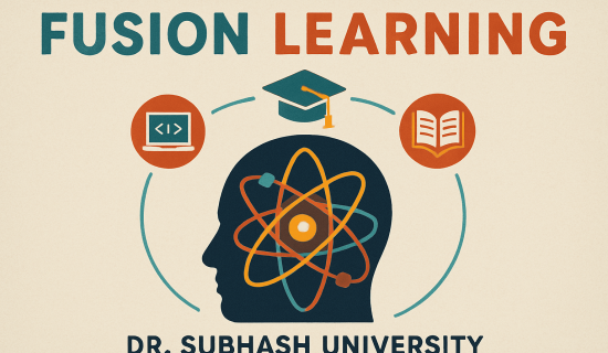 fusion learning, interdisciplinary education, best private university in Gujarat, innovation, creativity, problem-solving, real-world applications, academic knowledge, career readiness, adaptability, critical thinking, collaboration, strategic thinking, evolving industries, industry collaborations, research opportunities, project-based learning, holistic education, dynamic learning, knowledge integration
