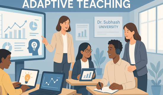 Adaptive Didactics, Best Private University in Gujarat, Dr. Subhash University, industry-aligned education, future-ready curriculum, adaptive teaching methods, industry-relevant learning, project-based learning Gujarat, academic excellence with innovation, real-time curriculum updates, education aligned with industry, university with modern teaching methods, blended learning Gujarat, flipped classrooms university, industry-integrated education, skill development workshops, live projects in education, higher education evolution, innovative pedagogy Gujarat, university for future leaders