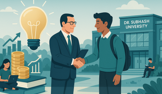 venture capital in academia, campus innovation, student entrepreneurship, Dr. Subhash University, best private university in Gujarat, university startup ecosystem, innovation in education, academic research funding, university venture capital, startup incubation centers, entrepreneurship development programs, university-industry collaboration, VC funding for students, academic innovation hubs, research and development universities, higher education innovation, private university in Gujarat, tech startups in academia, student startup support, campus venture capital growth