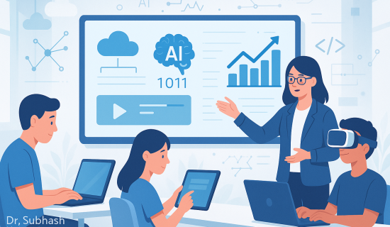 EdTech in education, personalized learning, best private university in Gujarat, Dr. Subhash University, virtual classrooms, AI in education, adaptive learning platforms, hybrid learning models, mobile learning, gamification in education, interactive learning, VR in classrooms, AR in education, immersive learning, educational technology trends, collaborative learning tools, future-ready education, technology in higher education, digital learning platforms, innovation in education