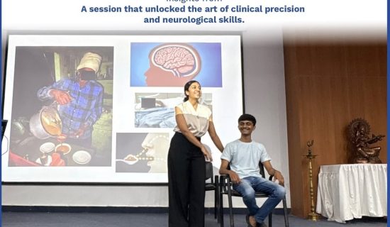 clinical precision expert session, neurological skill training Junagadh, Dr. Subhash University expert lecture, best private university in Gujarat, clinical diagnostics workshop Gujarat, hands-on medical education Gujarat, neurology session for students, interactive healthcare seminar, medical expert session Junagadh, allied health training Gujarat, neurological examination skills, clinical education Gujarat, healthcare education private university, real-world medical skills Gujarat, School of Science Dr. Subhash University, neurologist guest lecture Gujarat, medical education with practical exposure, bridging theory and practice in healthcare, medical workshops Gujarat, experiential learning in medicine