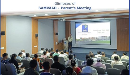 Dr Subhash University, the best private university in Junagadh, hosts Samvaad to foster collaboration between students, parents, and faculty.