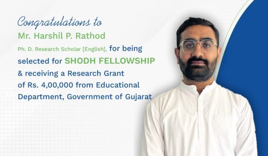 SHODH Fellowship, DSU research scholars, Ph.D. scholarship, research grant Gujarat, Education Department Gujarat, Chemistry research, English research, DSU academic excellence, best private university in Gujarat, Dr. Subhash University, research innovation, Ph.D. funding, Gujarat research fellowship, higher education Gujarat, Ph.D. scholars, research opportunities, academic achievements, university research support, DSU research ecosystem, research excellence