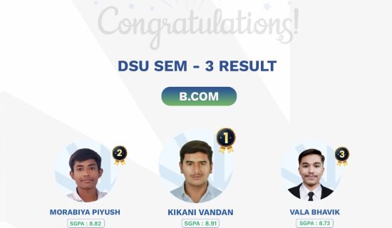 B.Com results, B.Com Semester 3, commerce excellence, best private university in Gujarat, Dr. Subhash University, commerce education, B.Com toppers, commerce achievements, business education, SGPA results, commerce and management studies, top commerce university, academic excellence, future business leaders, commerce students, B.Com program, entrepreneurship education, business success, commerce institute in Gujarat, career in commerce