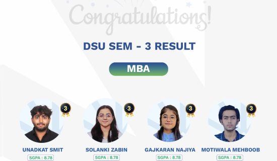 MBA results, DSU MBA toppers, best private university in Gujarat, Dr. Subhash University, MBA academic excellence, top university for management, MBA education in Gujarat, DSU student achievements, business management studies, university results Gujarat, corporate leadership training, entrepreneurship education, MBA career opportunities, strategic business education, management studies in Gujarat, top MBA students, commerce and management school, industry-relevant MBA training, business leadership education