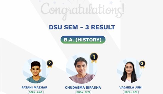 B.A. History results, best private university in Gujarat, Dr. Subhash University, history education in Gujarat, top university for history studies, academic excellence, history degree courses, career in history, best college for history in Gujarat, university rankings in Gujarat, research-driven history program, history student achievements, career opportunities in history, civil services preparation, archaeology studies, top universities in India, higher education in Gujarat, SGPA toppers, student success stories