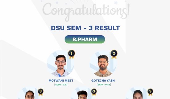 B.Pharm Semester 3 results, pharmacy education, best private university in Gujarat, Dr. Subhash University, pharmacy students, top pharmacy college, pharmacy toppers, pharmaceutical sciences, best pharmacy college in Gujarat, School of Pharmacy, pharmacy career, pharmacy research, pharmacy placements, pharmacy faculty, pharmacy curriculum