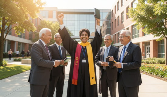 indian-phd-scholar-in-academic-attire-celebrating